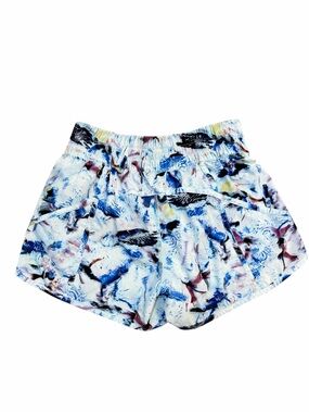 Lululemon Size 6 Blue Abstract Print Speed Up Running Shorts
